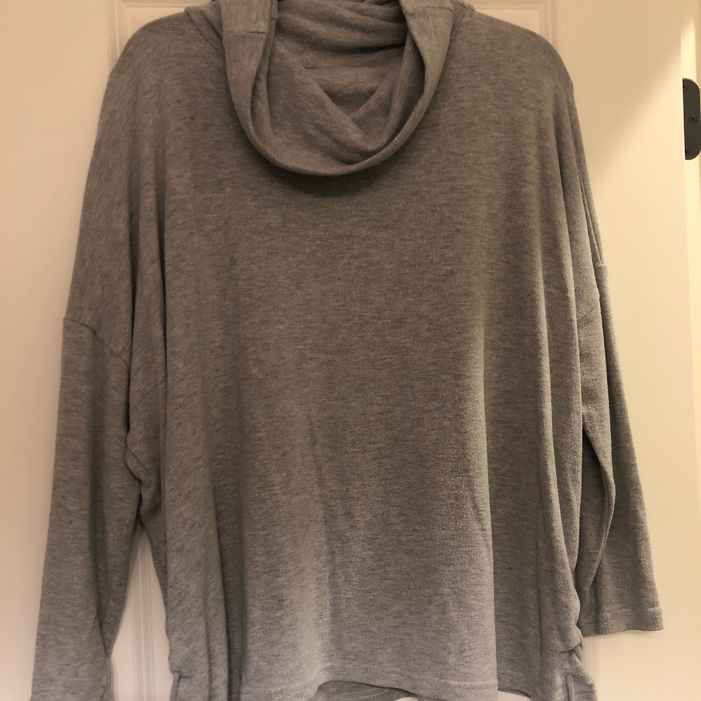 Grey scoop neck sweater